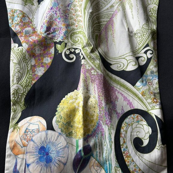 Etro Size 46 Made in Italy Art to Wear Art Deco Dress - Picture 2 of 11